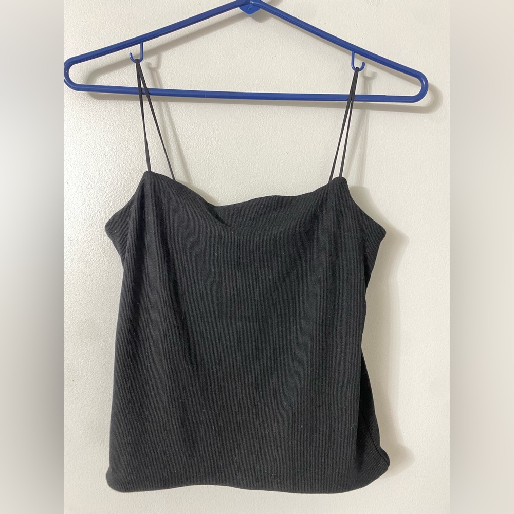 Madewell Womens Medium Black Lined Spaghetti Strap Cami Top Size M